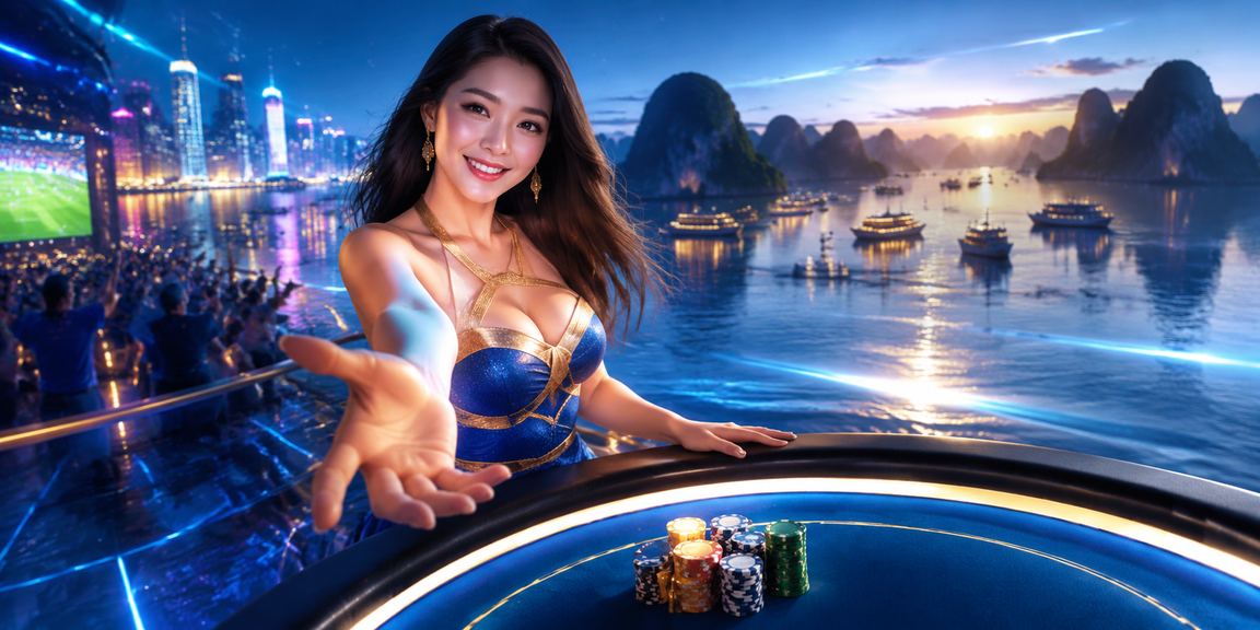 Baccarat và live casino trong phong cách hiện đại Vịnh Hạ Long trong ánh neon gợi ý nhóm baccarat và live casino trên f02